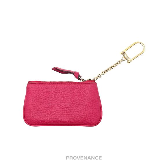 🔴 Gucci MII Key Pouch Cles - Pink Tumbled Leather - Picture 2 of 8